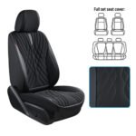 Набір чохлів V-8863 Bk  повн к-т екошкіра чорні