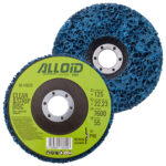 Круг зачисний "корал" середньої жорсткості 125мм х 22,2мм (синій), Alloid