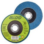Круг пелюстковий торцевий цирконієвий 125 мм, зерно 36 Alloid, T27