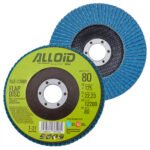 Круг пелюстковий торцевий цирконієвий 125 мм, зерно 80 Alloid, T27