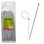 Хомут пластиковий Alloid 3.6 х 200 100 шт./уп. сірий