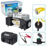 Компресор автомобільний "Вулкан" KA-B12122 150psi/25Amp/90л/клеми/шланг 7,5м з дефлятором/лixтар/2 циліндри