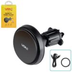 Тримач мобільного телефону VOIN UHV-0606, магнітний з бездротовою зарядкою 15W, на дефлектор