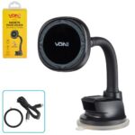 Тримач мобільного телефону VOIN UHV-0802, магнітний з бездротовою зарядкою 15W, на присоску