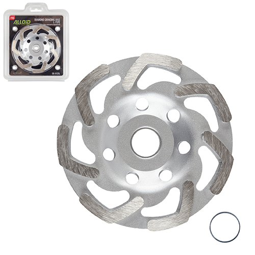 Диск алмазний шліфувальний Alloid Pro L-Type 125 мм | посадка 22,23 мм