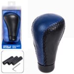 Ручка к/п декор. (F 25238 P) чорна-синя шкіра