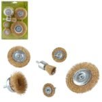 Набір щіток дротяних для дриля, 6шт 1/4" Alloid