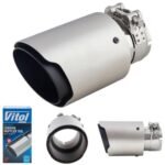 Насадка на глушник НГ-1141B C&BLACK, внутр.d 64мм/довж. 165мм/зовн.d 89мм