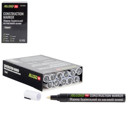 Маркер будівельний Alloid Pro чорний, масляний 2–4 мм