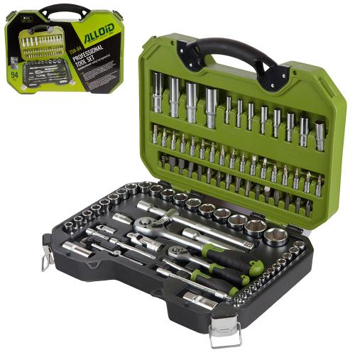 Набір інструменту Alloid TSN-94 1/2″ і 1/4″ 94 предмети