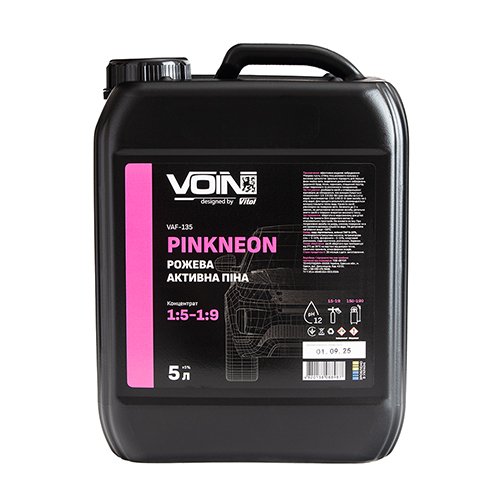 Активна піна VOIN PinkNeon 5 л, 1:5–1:9, pH 12