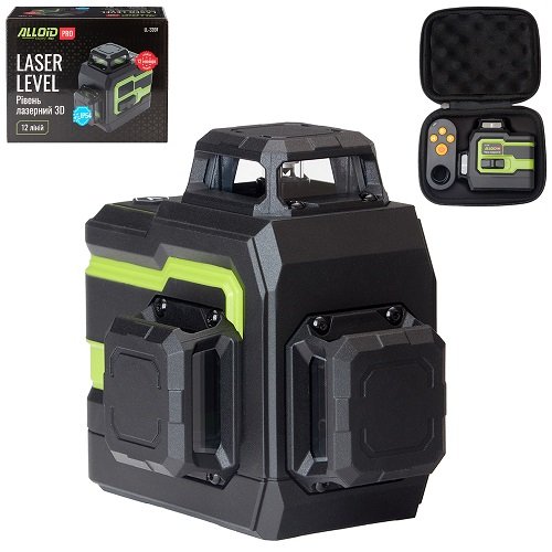 Лазерний рівень 3D Alloid Pro LL-3397, 12 ліній