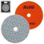 Alloid Pro. Круг алмазний шліфувальний на липучці STAR 100 мм, зерно 300