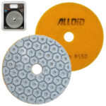Alloid Pro. Круг алмазний шліфувальний на липучці COMBS 100 мм, зерно 150