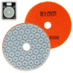 Alloid Pro. Круг алмазний шліфувальний на липучці COMBS 100 мм, зерно 200