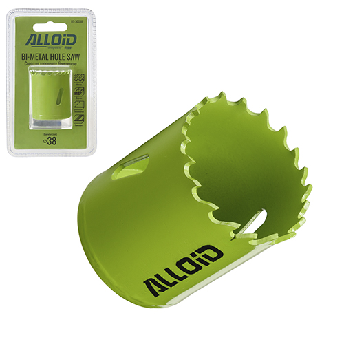 Свердло корончате біметалеве Alloid 38 мм HSS