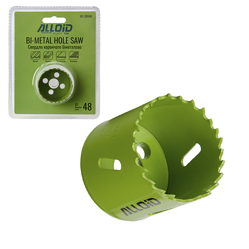 Свердло корончате біметалеве Alloid HS-30048 48 мм HSS