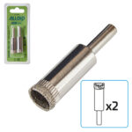 Alloid Base. Свердло корончате алмазне по склу та кераміці 14мм (2шт)