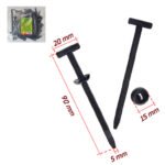 Хомут пластиковий Alloid 20*90мм 100шт/уп чорний