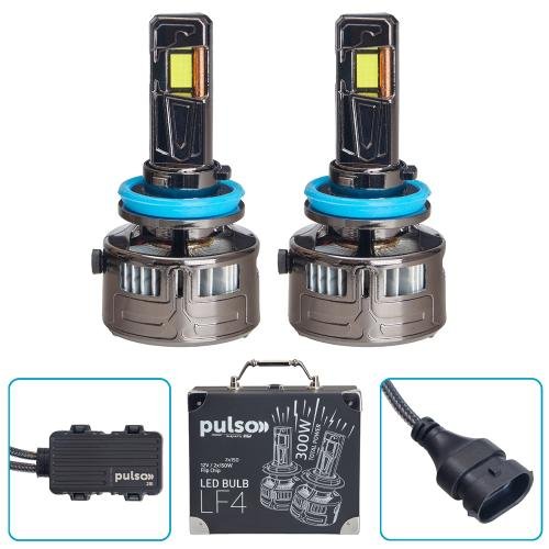 Світлодіодні лампи PULSO LF4 H11/H8/H9/H16, Flip Chip, 300W, 100000 Lm, 6000K, 12V