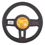 Чохол на кермо VLOD-L2031 BK M чорн/БО/перф/шкіра