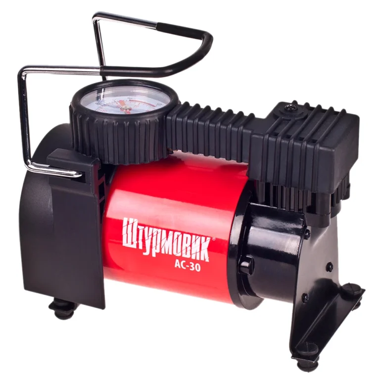 Автомобільний компресор Штурмовик AC-30 поршневий 12В для підкачки шин