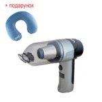 Акумуляторний автопилосос VOIN V-88CL 90 Вт для сухого та вологого прибирання з прозорим контейнером, у комплекті подарунок ортопедична подушка під шию