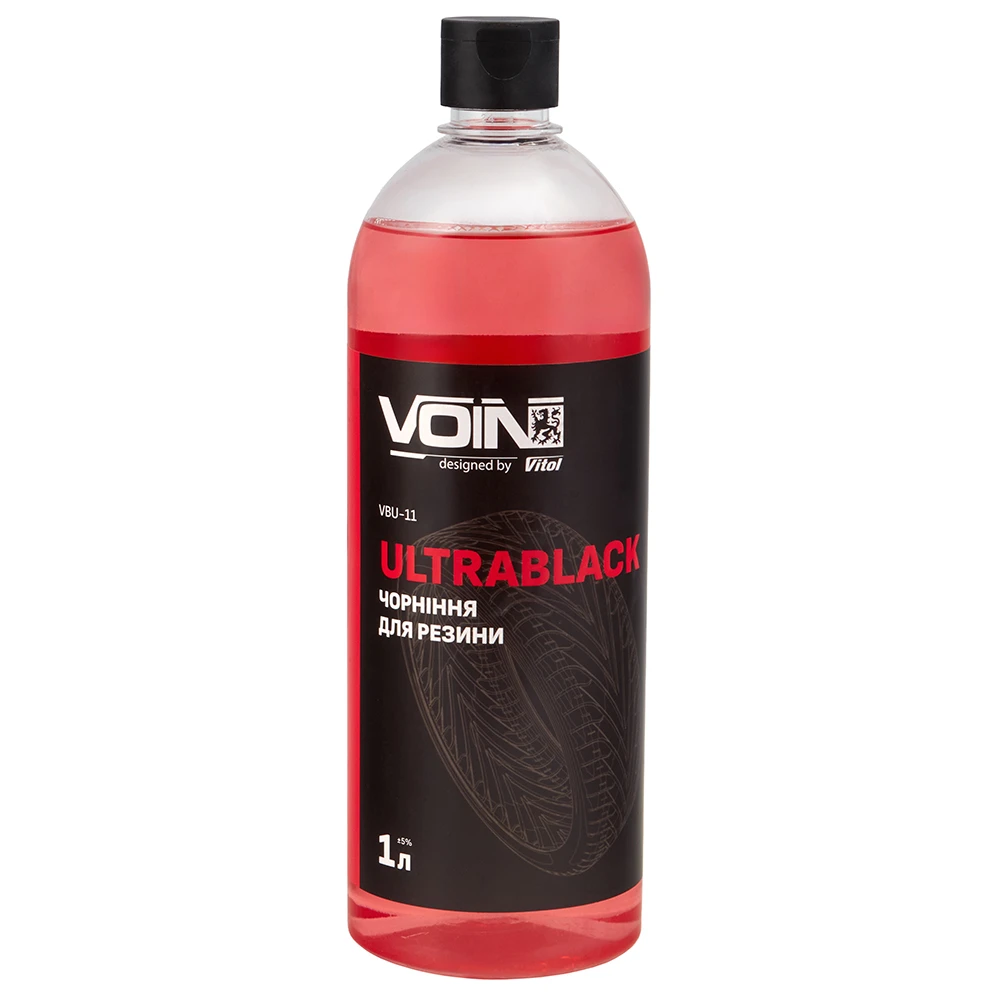 Чорніння гуми VOIN UltraBlack 1 л на основі розчинника Чорніння гуми VOIN UltraBlack 1 л на розчиннику