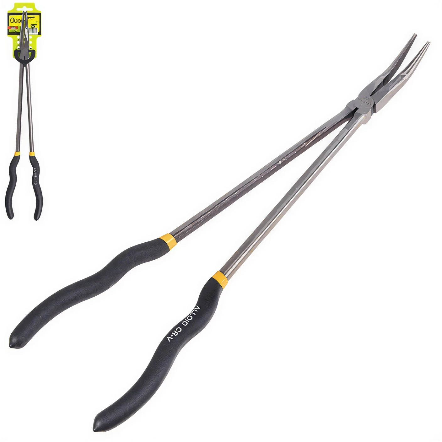 Довгогубці подовжені загнуті 16, 45° Alloid Довгогубці подовжені загнуті Alloid ДП-40045, 16" 45°, 400 мм