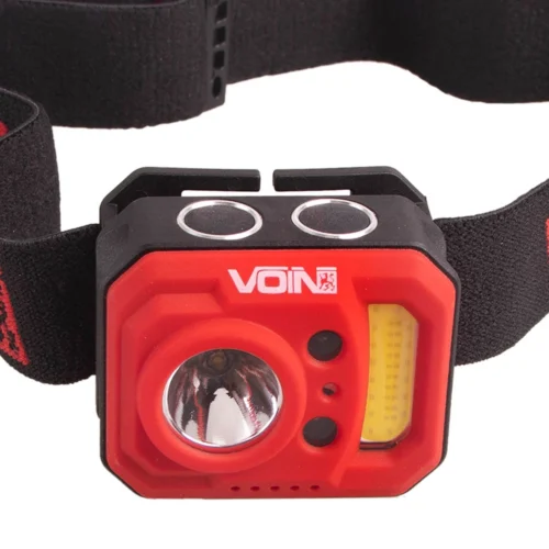 Ліхтар налобний VOIN VL-167 COB+XPE, 800 мАг, сенсор, регулювання кута - Зображення 2