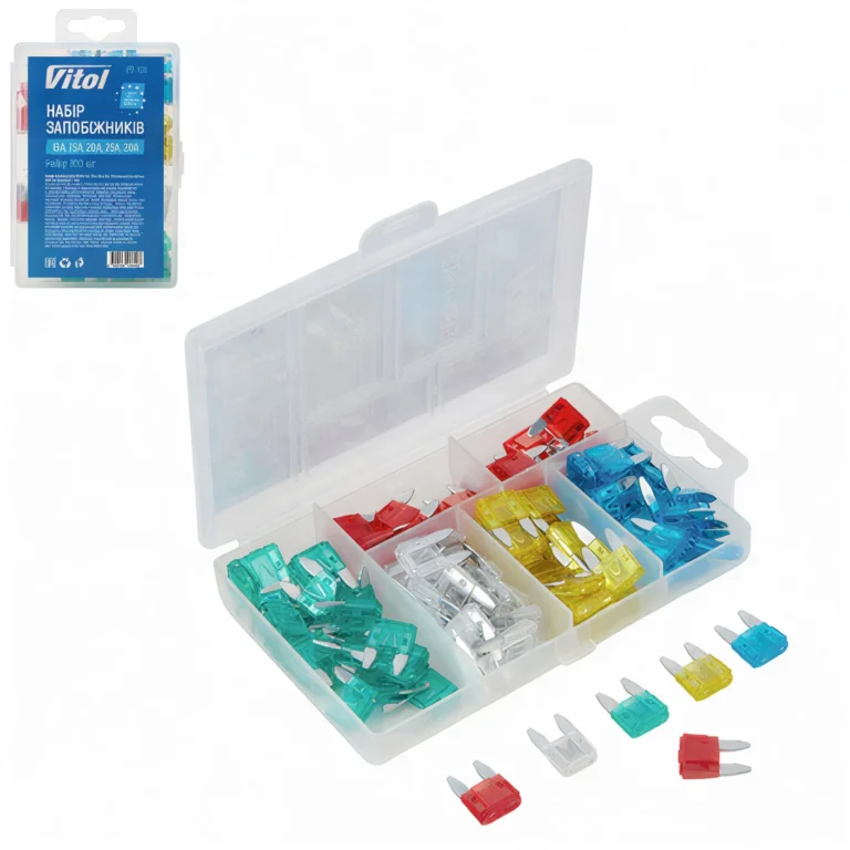 Набір запобіжників VITOL Euro 10–30A, 100 шт
