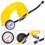 Шланг повітряний спіральний Штурмовик AC-104 5м з манометром і дефлятором для шин авто