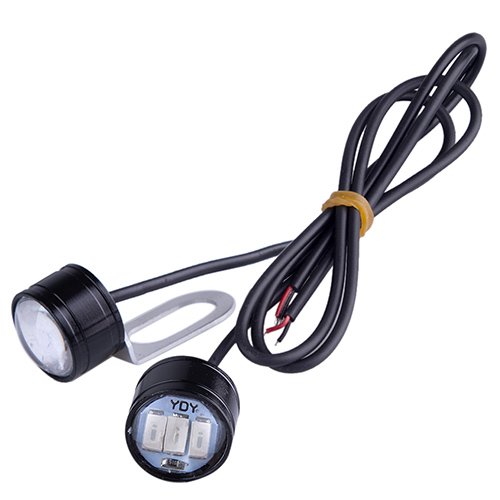 Болти 5630-3SMD ST/BL 12V — підсвітка номеру, стробоскоп Blue, чорні (2 шт.)