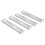 Тримач номера безкорпусний пластиковий білий