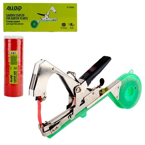 Садовий степлер Alloid для підв'язування рослин + 10 стрічок