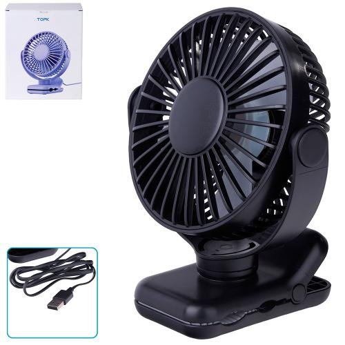 473129 Вентилятор TOPK на кліпсі, USB 3 швидкості - Зображення 1