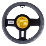 Чохол на кермо VLOD-L06 GY M сірий/БО/шкіра один шов