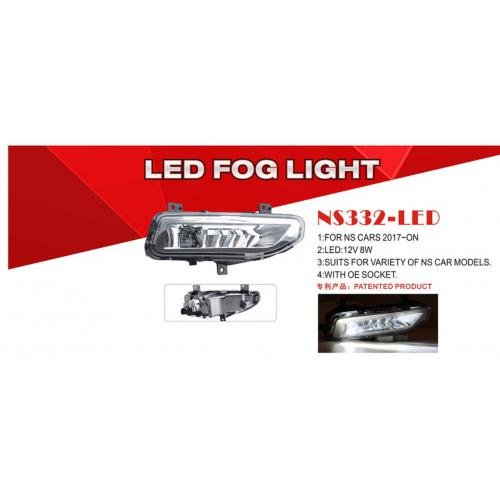 Додаткові LED фари NS-332L для Nissan 2017+ 12V 9W 700 lm