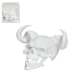 Захисний ковпачок фаркопа "Череп з рогами білий"