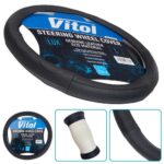 Чохол на кермо Vitol VLOD-CL114 BK L екошкіра чорний