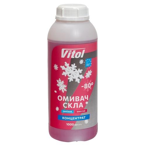 Омивач скла зимовий VITOL Bubble Gum -80°C, концентрат 1 л