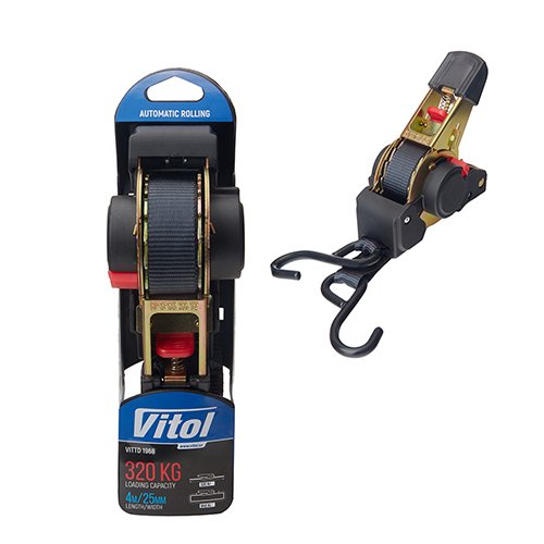 Ремінь стяжний Vitol VITTD 1968 25 мм × 4 м для кріплення вантажу