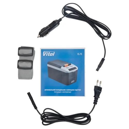 Комплектація автохолодильника VL-15 кабелі інструкція ремінь