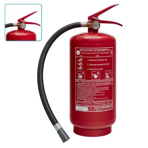 Вогнегасник порошковий Хлодар-Техсоюз ОП-4 з манометром 4 кг